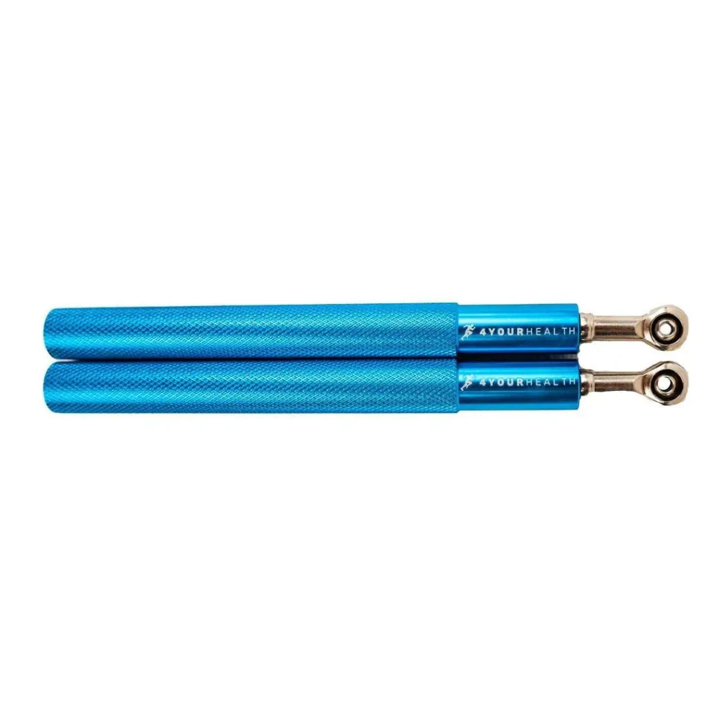 Скакалка 4yourhealth швидкісна Jump Rope Premium металева на підшипниках Блакитна (SALE_4YH_0200_Blue) - зображення 3