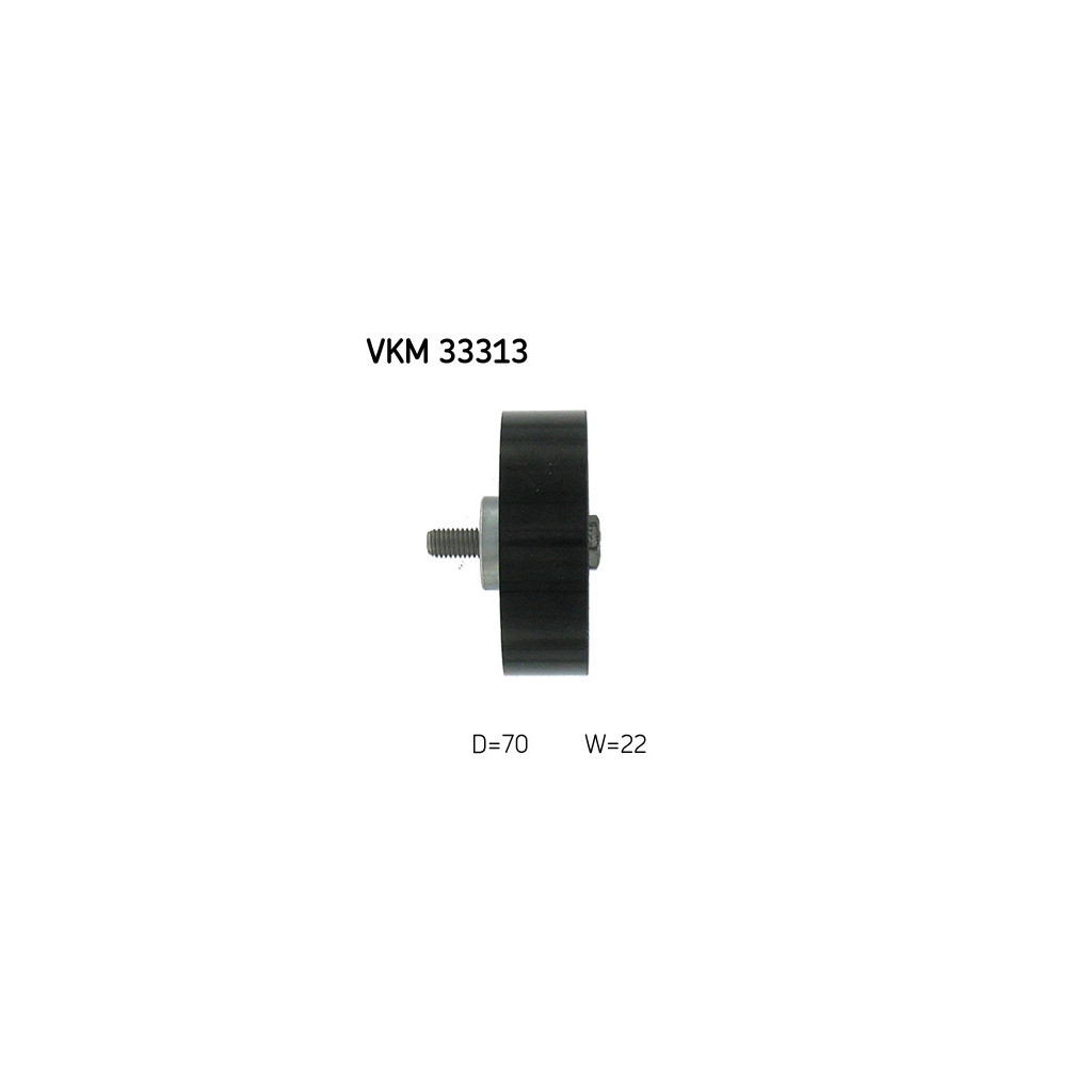 Ролик натягувача ременя SKF VKM 33313 - зображення 3