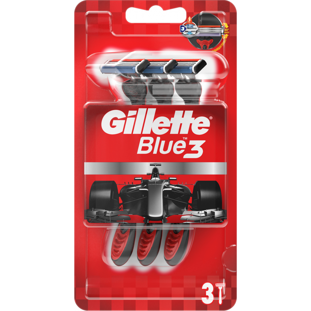 Бритва Gillette Blue 3 3 шт. (7702018516780) - зображення 1