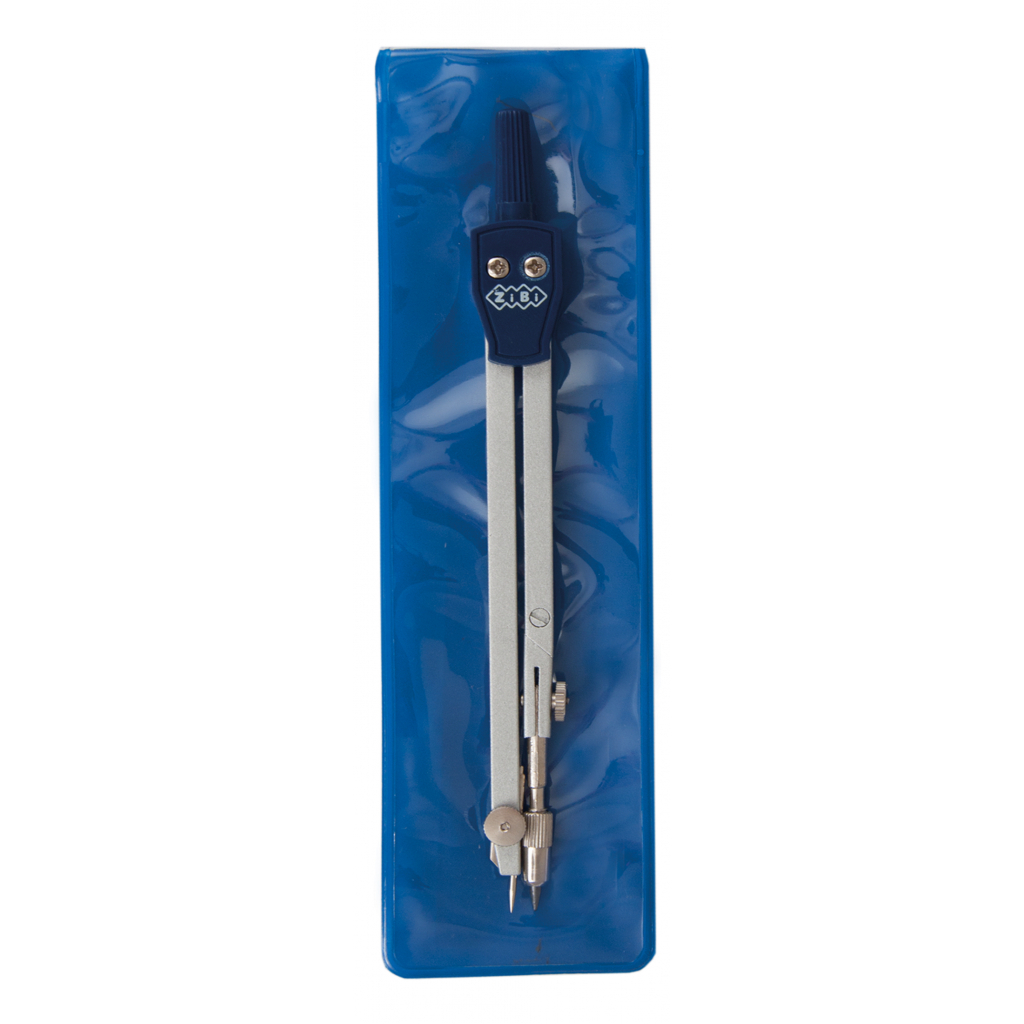 Циркуль ZiBi COLLEGE у м'якому PVC чохлі, темно-синій, KIDS Line (ZB.5310CL-03) - зображення 1