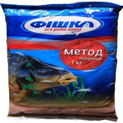 Прикормка Фишка Метод 1кг клубника (FSGB201000) - зображення 1