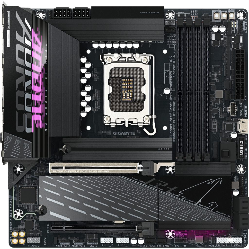 Материнська плата GIGABYTE B860M A ELITE WIFI6E (B860M AORUS ELITE WIFI6E) - зображення 1
