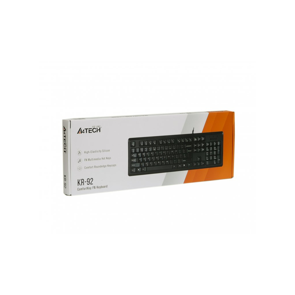 Клавіатура A4Tech KR-92 Black - зображення 7