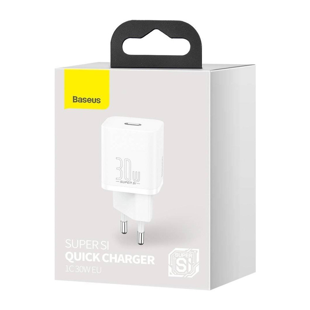 Зарядний пристрій Baseus Super Si quick charger IC 30W white (CCSUP-J02) - зображення 5
