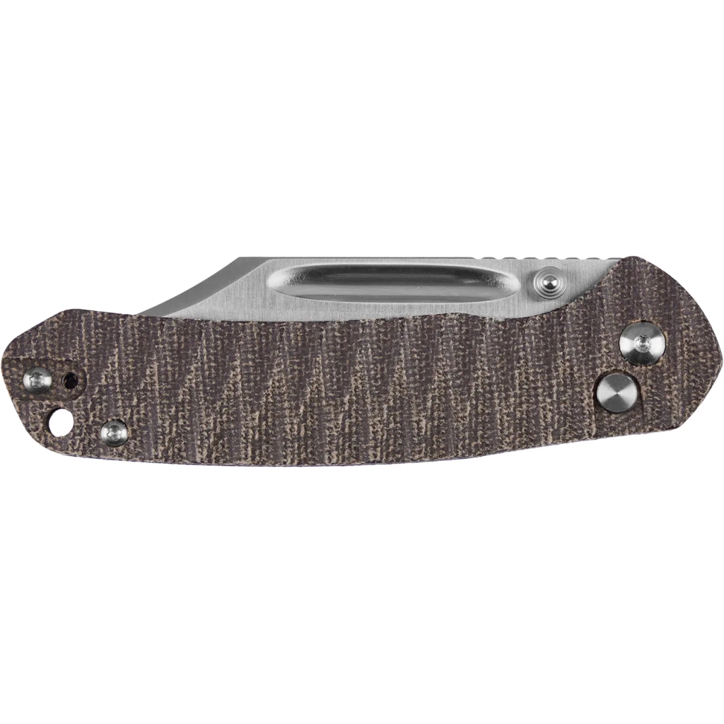 Ніж CJRB Bowie Pyrite AR-SFII Micarta OD Green (J1942-ODG) - зображення 3