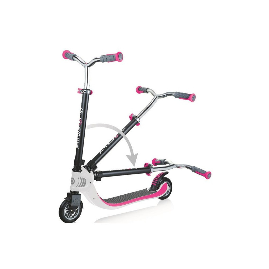 Самокат Globber Flow Foldable 125 біло-рожевий (473-162) - зображення 3