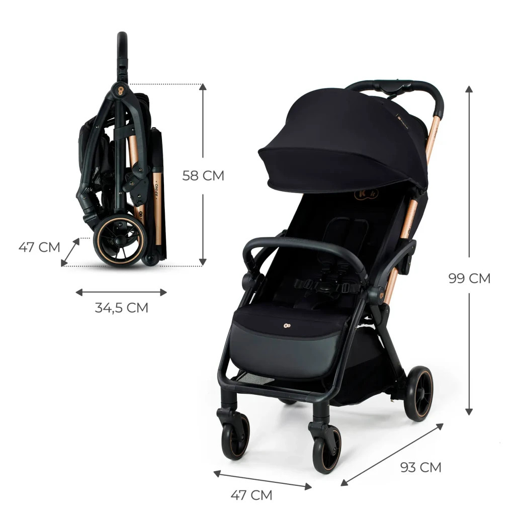 Коляска Kinderkraft Apino Raven Black (KSAPIN00BLK0000) (5902533924127) - зображення 8
