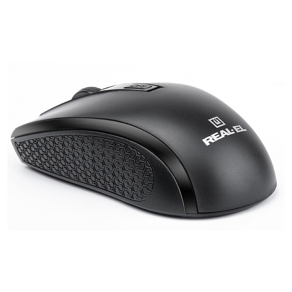 Мишка REAL-EL RM-308 Wireless Black - зображення 6