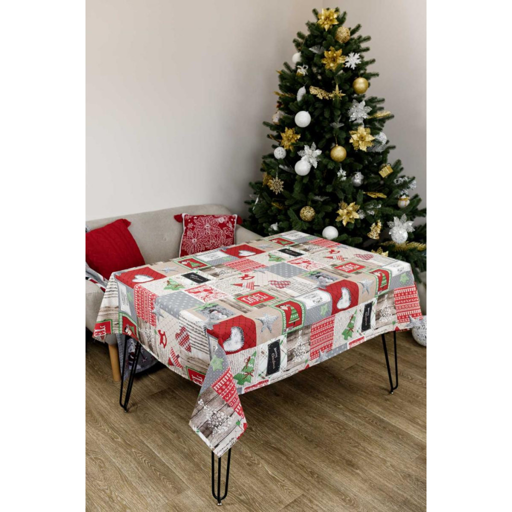 Скатертина Прованс Merry Christmas 180x132 см (4823093451421) - зображення 6