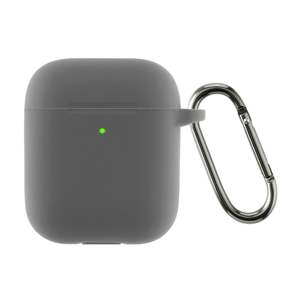 Чохол для навушників Armorstandart Ultrathin Silicone Case With Hook для Apple AirPods 2 Advanced Ash (ARM59677) - зображення 1