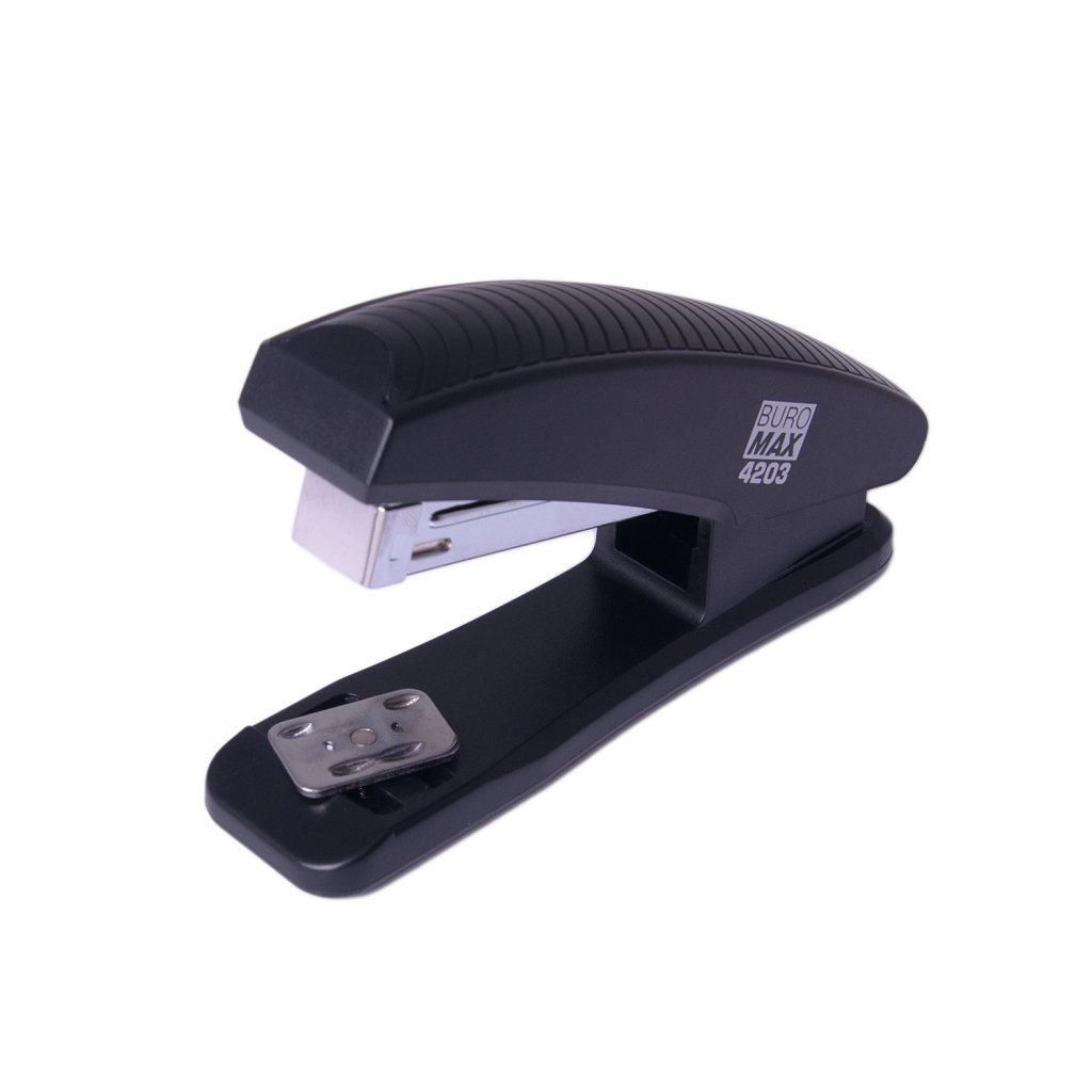 Степлер Buromax пластиковий, 20 арк., скоби №24; 26, 126х32х55 мм, синій (BM.4203-02) - зображення 2