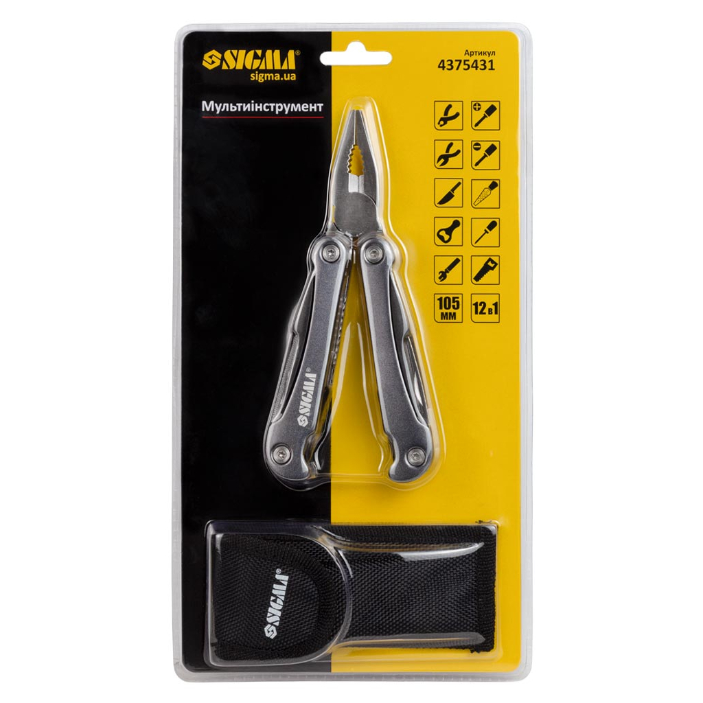 Мультитул Sigma 12в1, чохол (4375431) - зображення 4