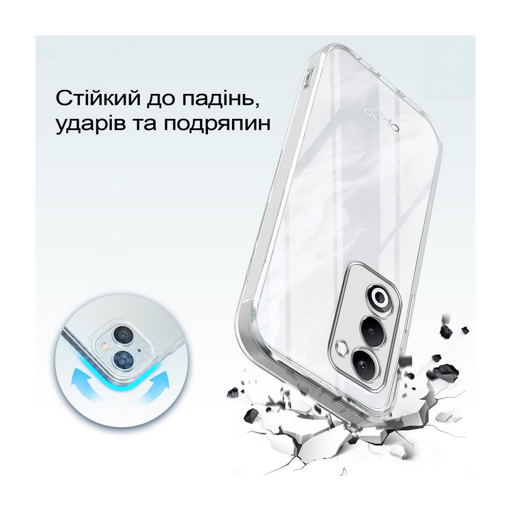 Чохол до мобільного телефона BeCover Silicone Oppo A5 2025 4G/5G Transparent (713882) - зображення 3