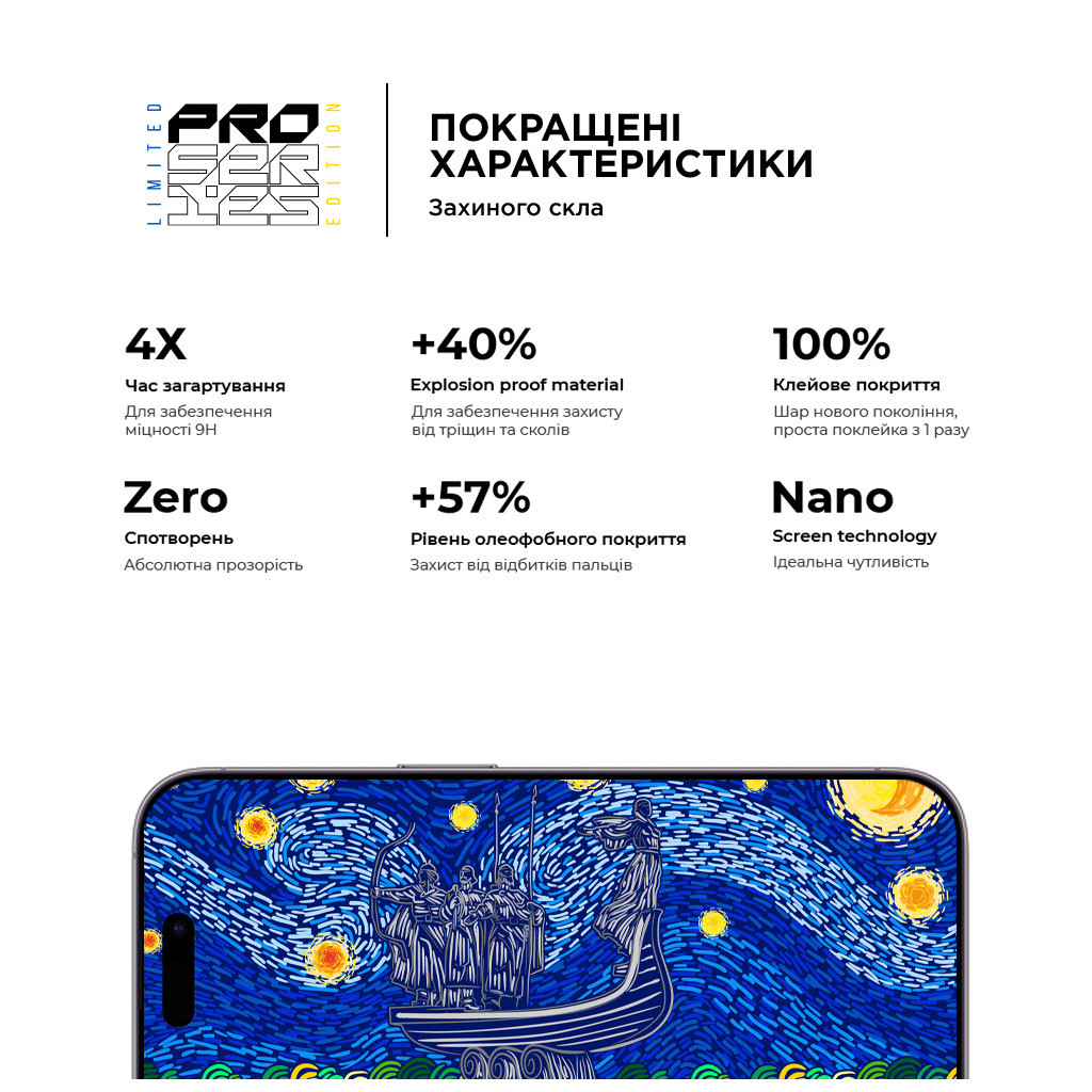 Скло захисне Armorstandart Pro 3D LE Apple iPhone 14 Pro Black 3 шт (ARM77601) - зображення 4