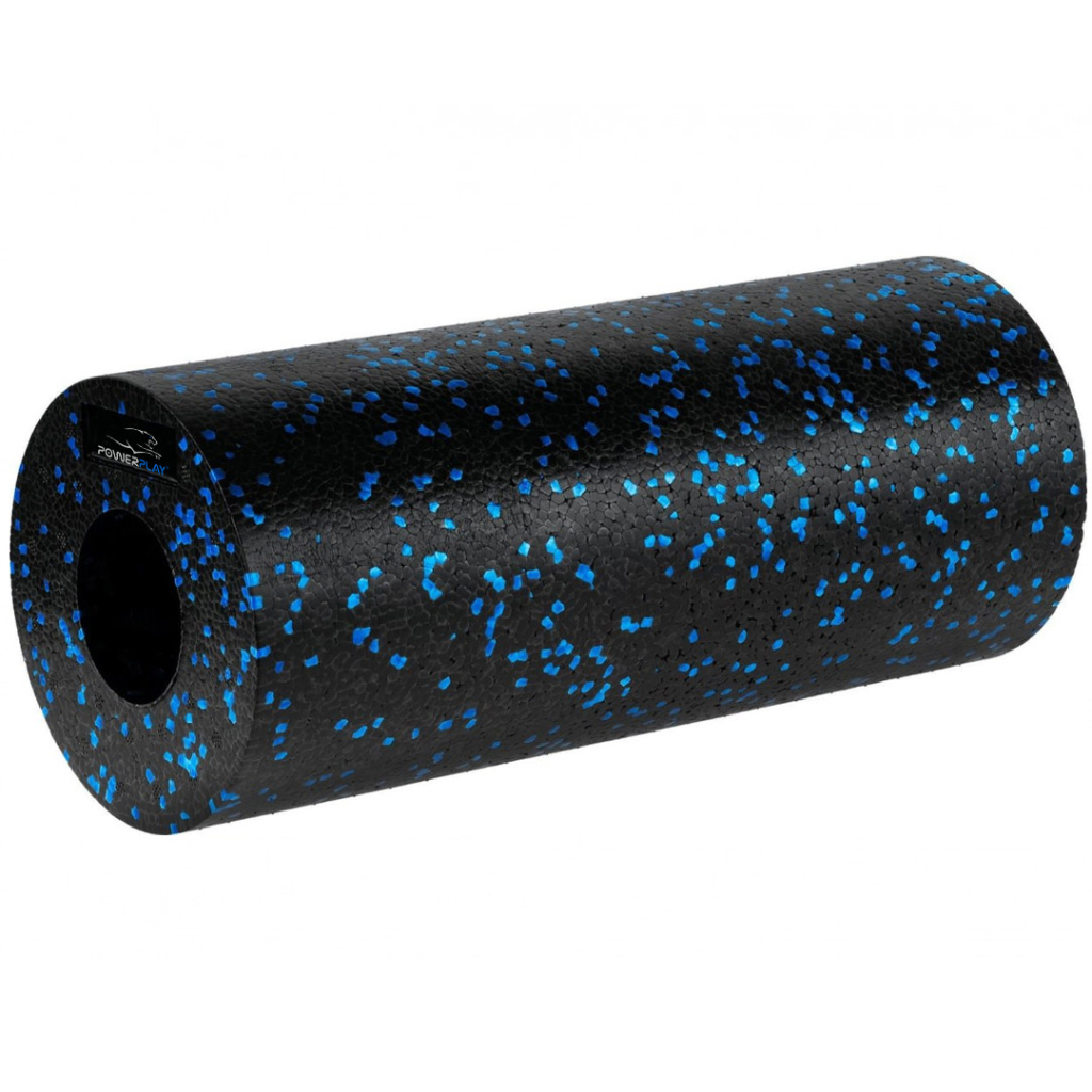 Масажний ролик PowerPlay PP-4347 EPP Foam Roller 33x14см Чорно/Синій (PP_4347_Blue_(33*14)) - зображення 1