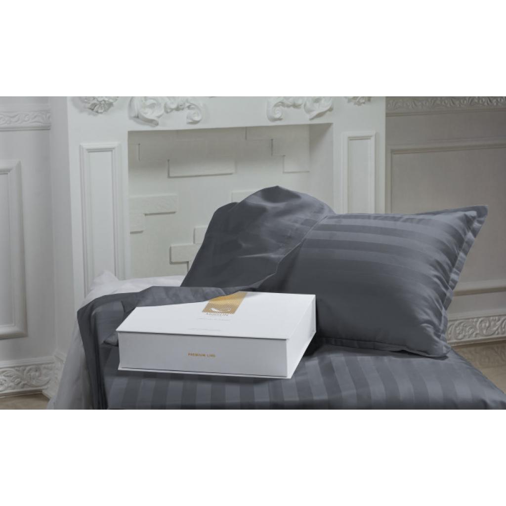 Постільна білизна MirSon Сатин Premium Жаккард Graphite 200х220 (2200001434899) - зображення 1