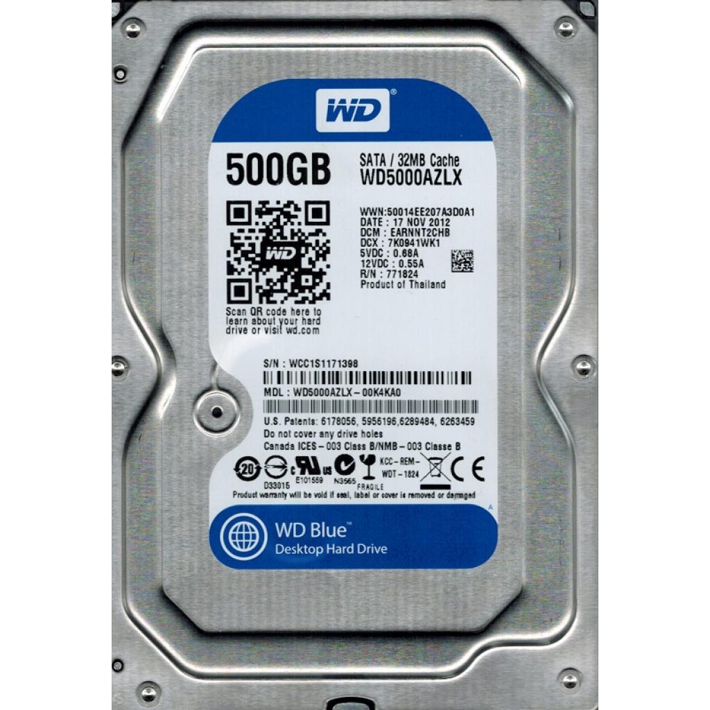 Жорсткий диск 3.5"  500Gb WD (WD5000AZLX) - зображення 1