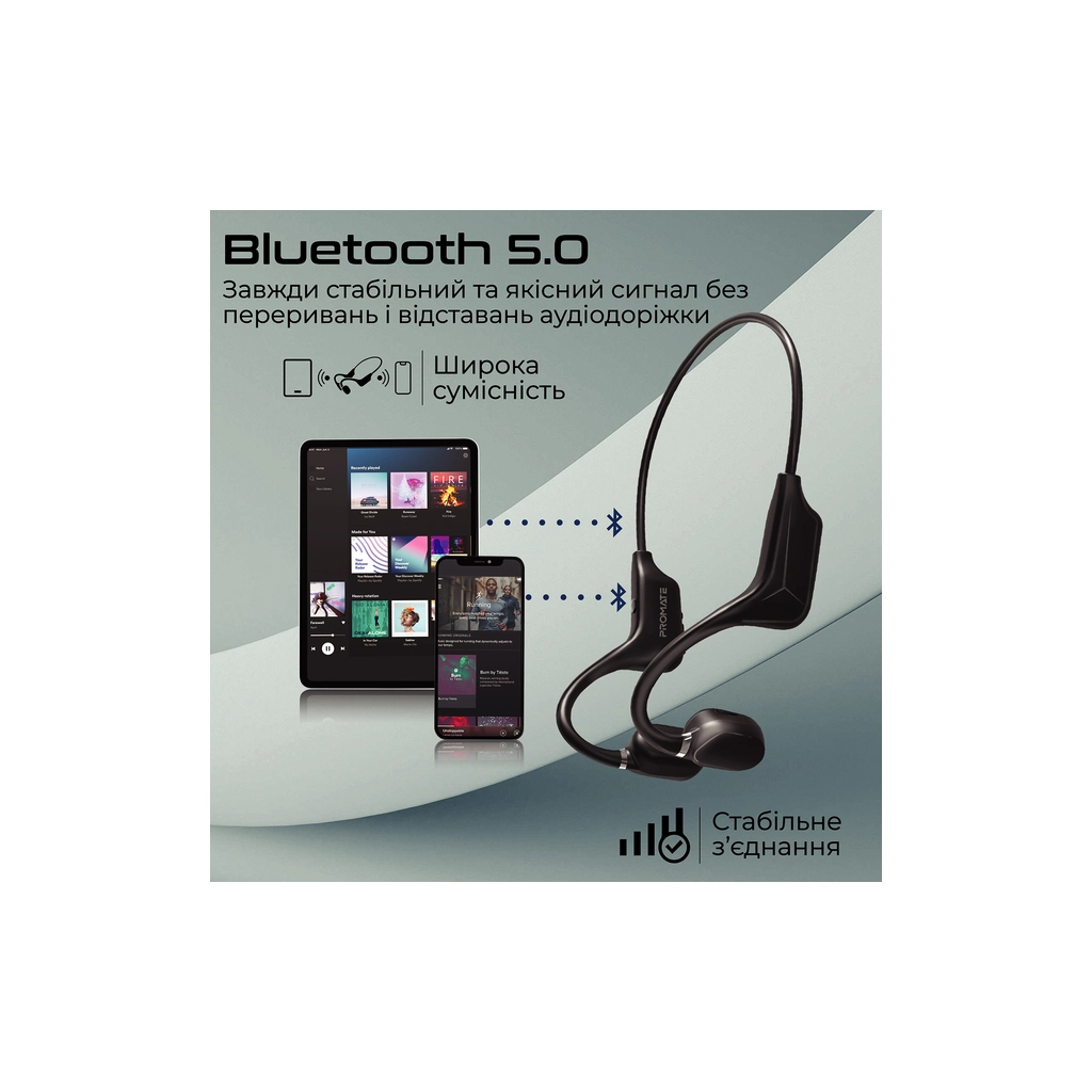 Навушники Promate Ripple Black (ripple.black) - зображення 6