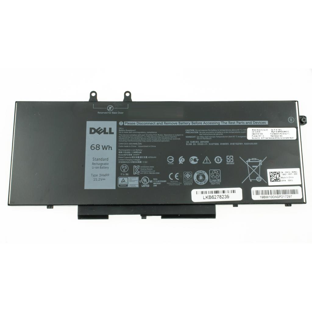 Акумулятор до ноутбука Dell Latitude 5501 3HWPP, 4250mAh (68Wh), 4cell, 15.2V, Li-ion (A47595) - зображення 1
