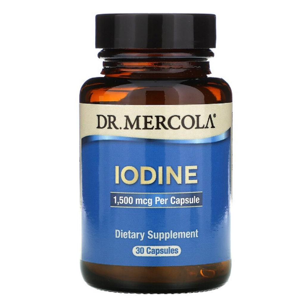 Амінокислота Dr. Mercola Йод 1,5 мг, Iodine, 30 капсул (MCL-01614) - зображення 1