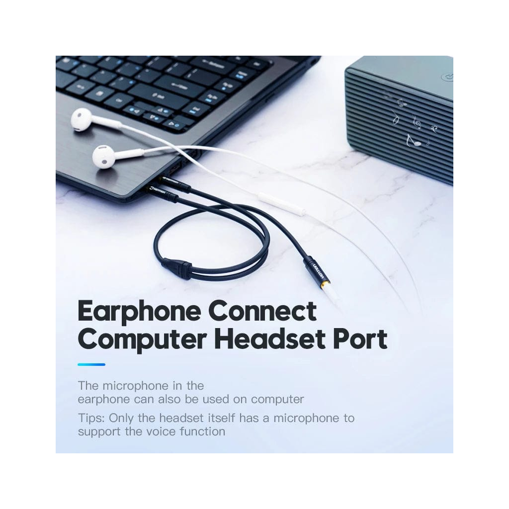 Кабель мультимедійний 3.5mm F to 2x3.5mm M (4pin) Vention (BBTBY) - picture 4