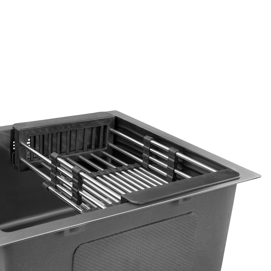 Мийка кухонна Kroner Schwarze-4843HM (CV022792) - зображення 7