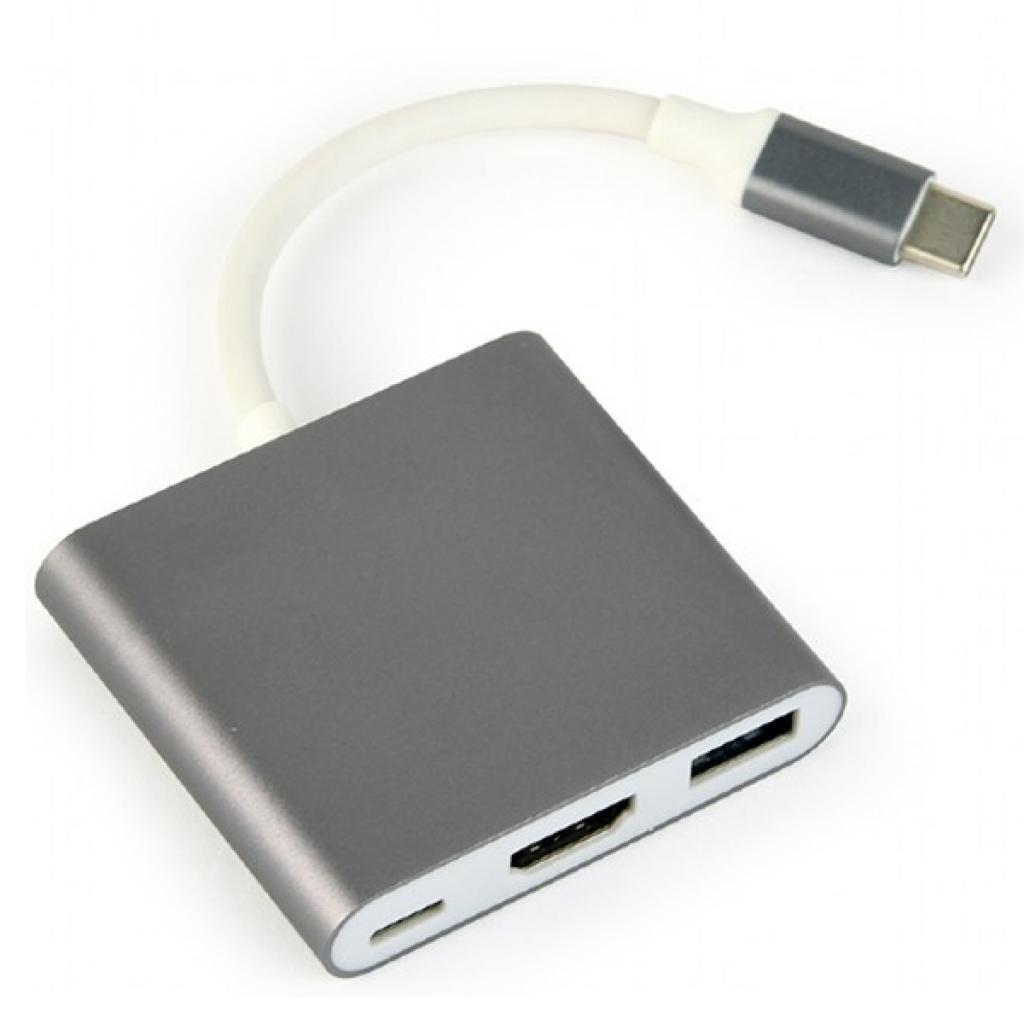 Перехідник USB Type-C to HDMI Cablexpert (A-CM-HDMIF-02-SG) - зображення 1