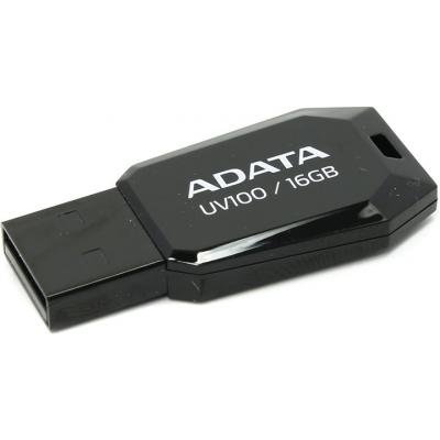 USB флеш накопичувач ADATA 16GB DashDrive UV100 Black USB 2.0 (AUV100-16G-RBK) - зображення 2