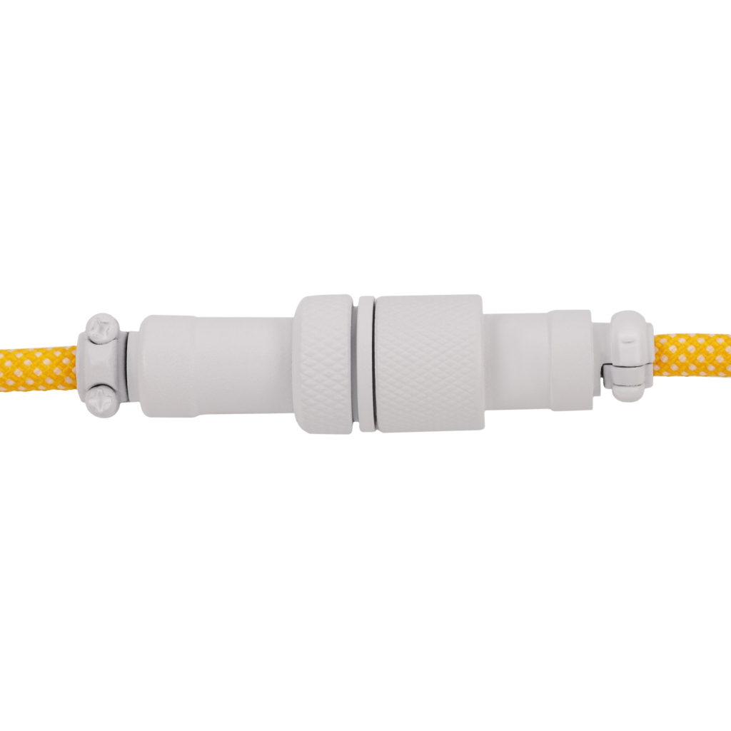 Дата кабель USB-C + USB A to USB-C 1.36m Coiled Aviator yellow Keychron (CAB16_KEYCHRON) - зображення 4