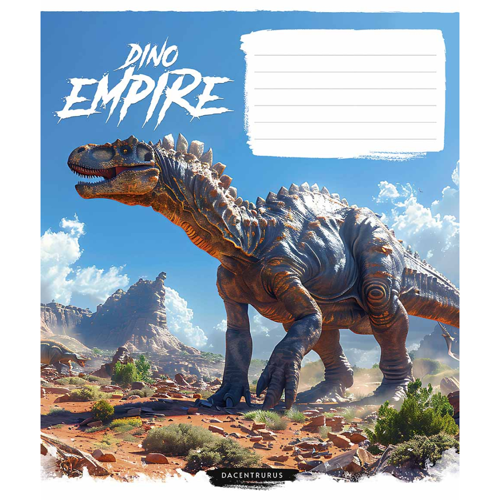 Зошит Школярик Dino empire 12 аркушів клітинка (012-3490K) - зображення 1