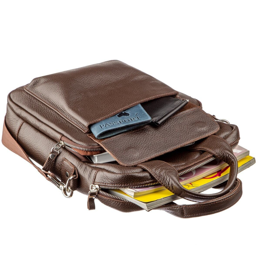 Сумка Shvigel Під А4 Коричнева (11168) - зображення 6