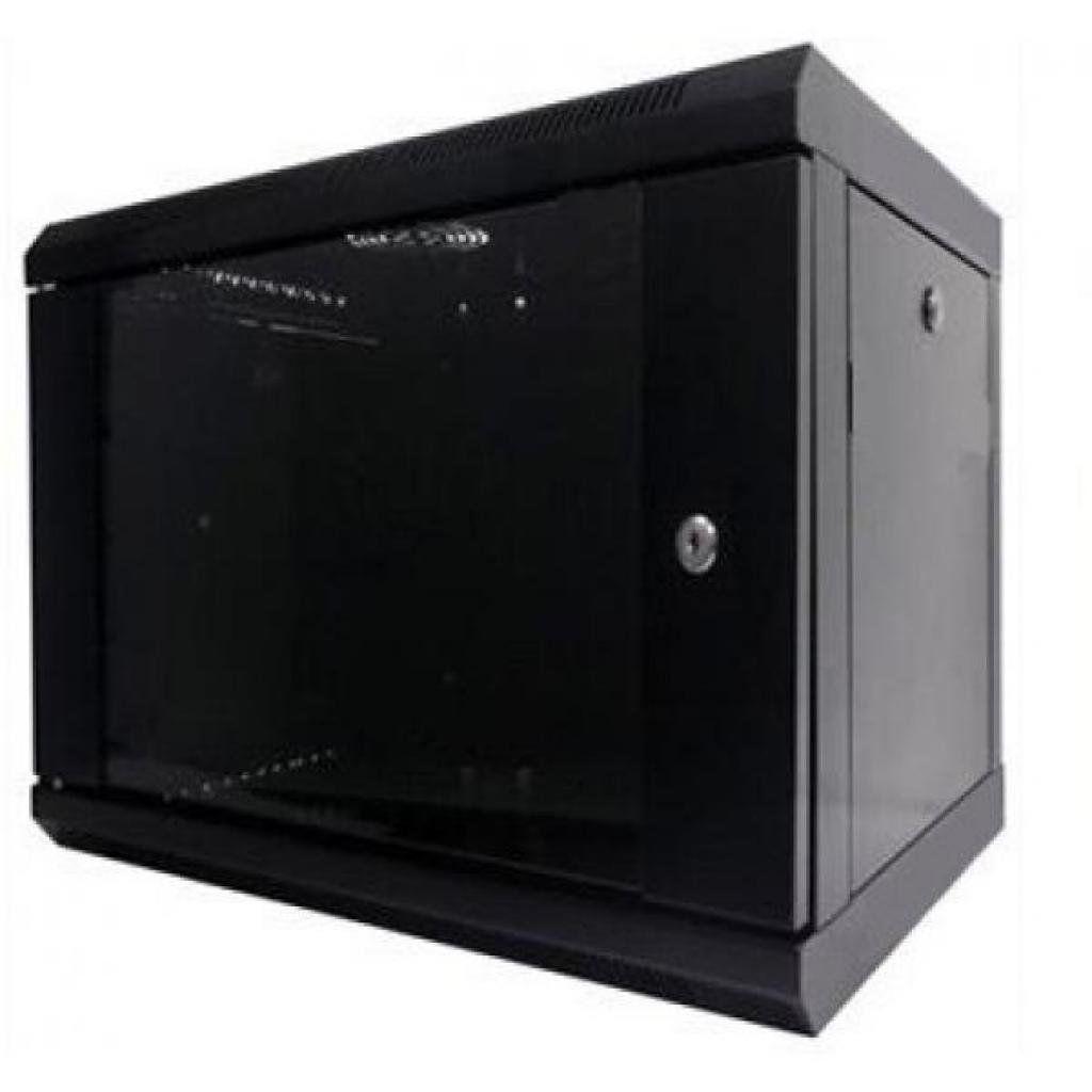 Шафа настінна Hypernet 6U 19" 600x350 (WMNC-35-6U-FLAT-BLACK) - зображення 1