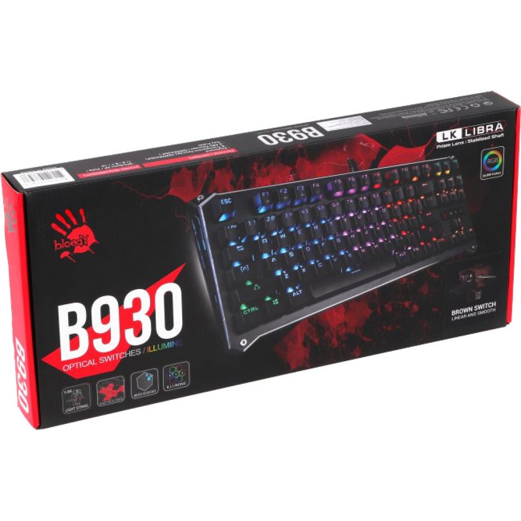 Клавіатура A4Tech Bloody B930 RGB Black - зображення 5