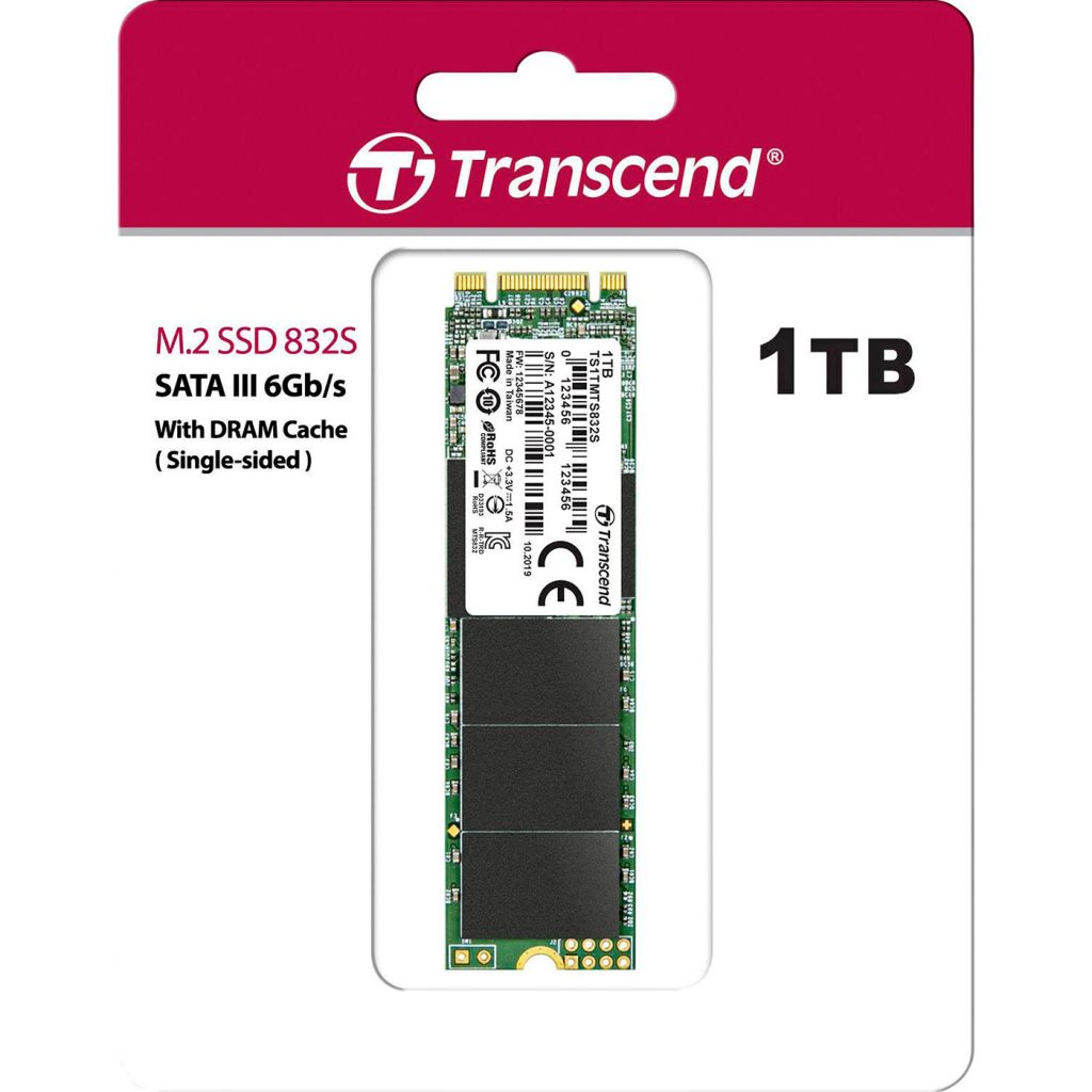 Накопичувач SSD M.2 2280 1TB Transcend (TS1TMTS832S) - зображення 4
