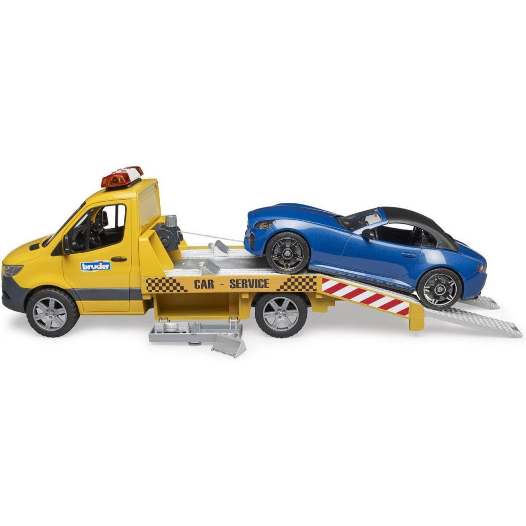 Спецтехніка Bruder автомобіль MB Sprinter евакуатор з родстером (02675) - зображення 7