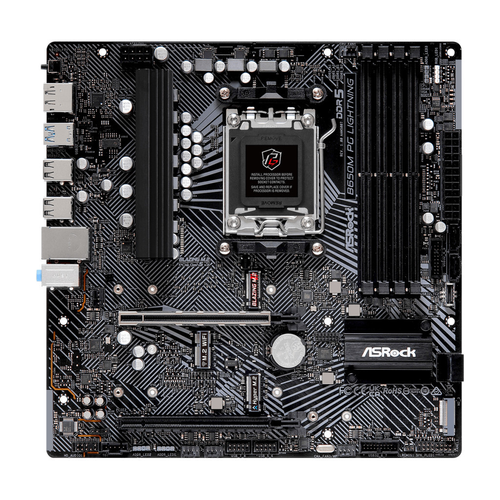 Материнська плата ASRock B650M PG LIGHTNING - зображення 1