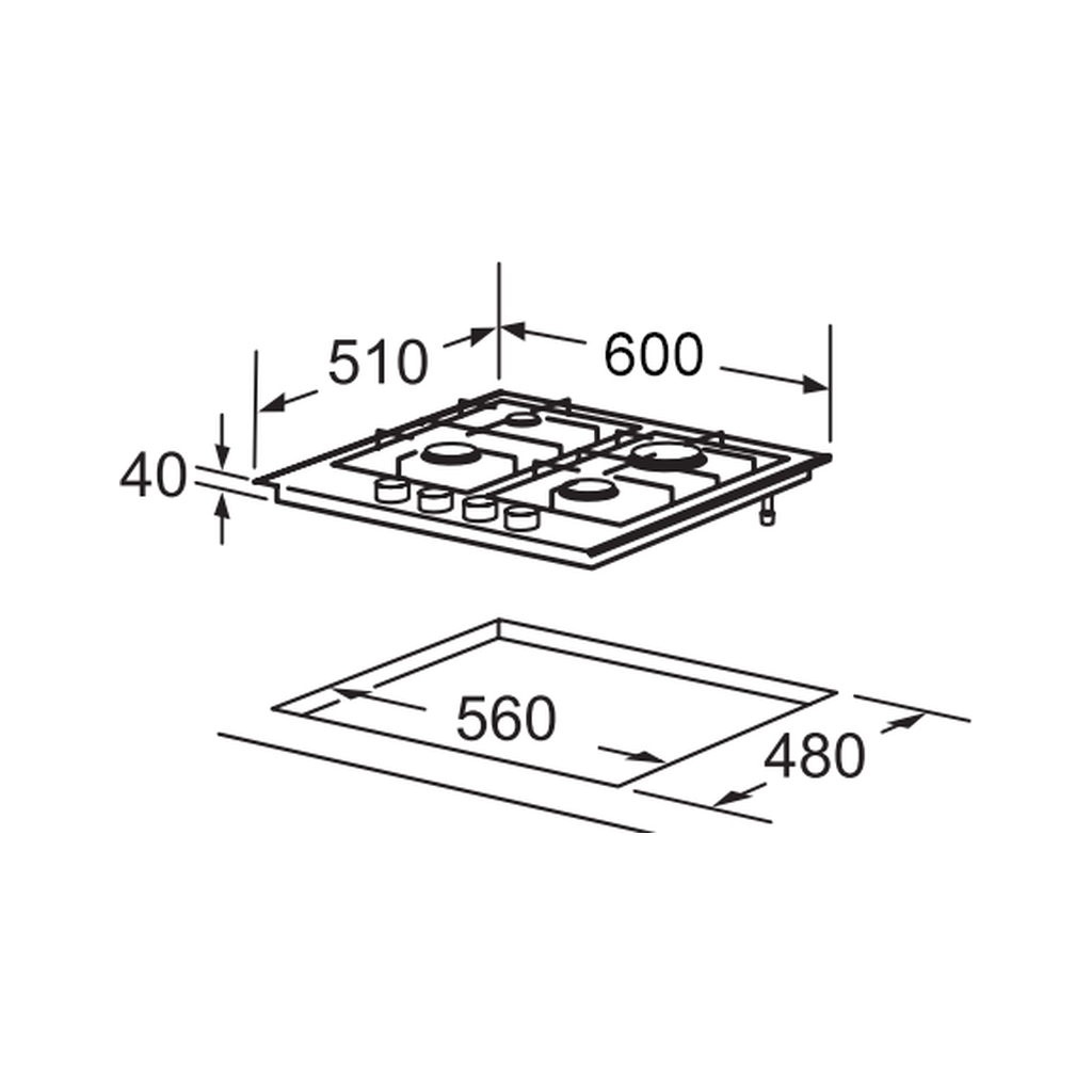 Варочна поверхня Interline HGG 763 FGT WM FLAME - изображение 12