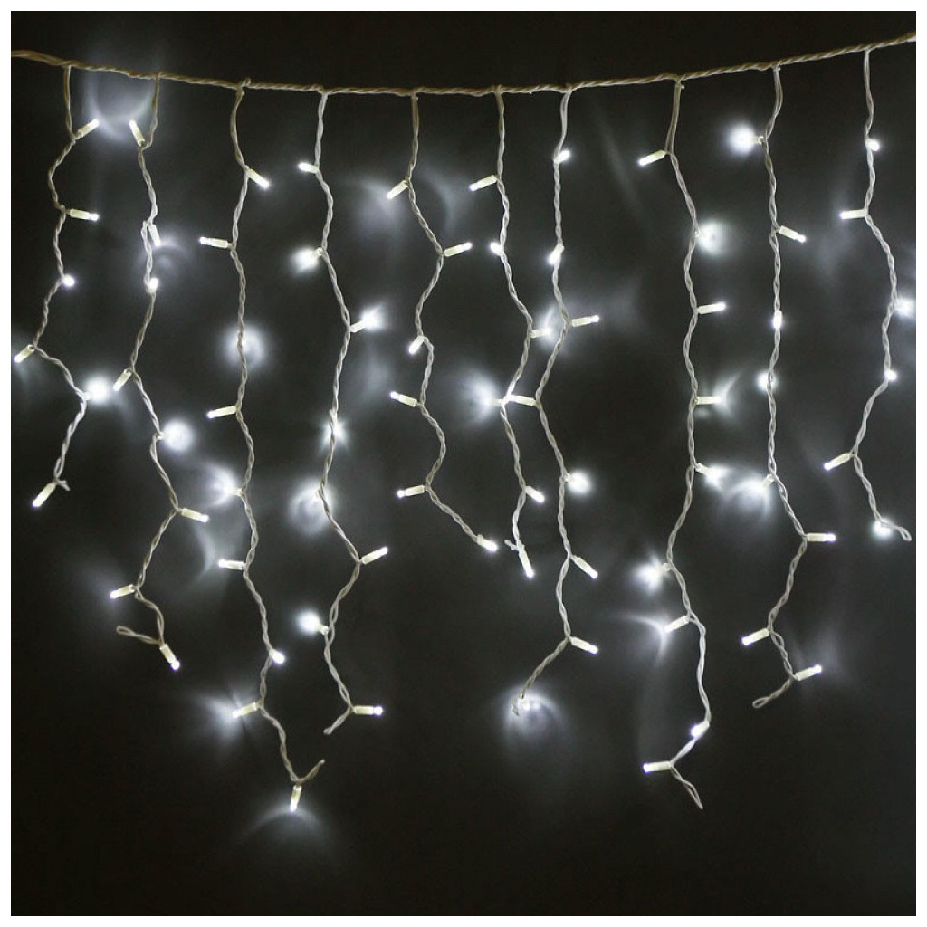 Гірлянда ColorWay Бахрома 6мx0.6м 192Led IP44 холодний колір (CW-GOF-192L66VCW) - зображення 6