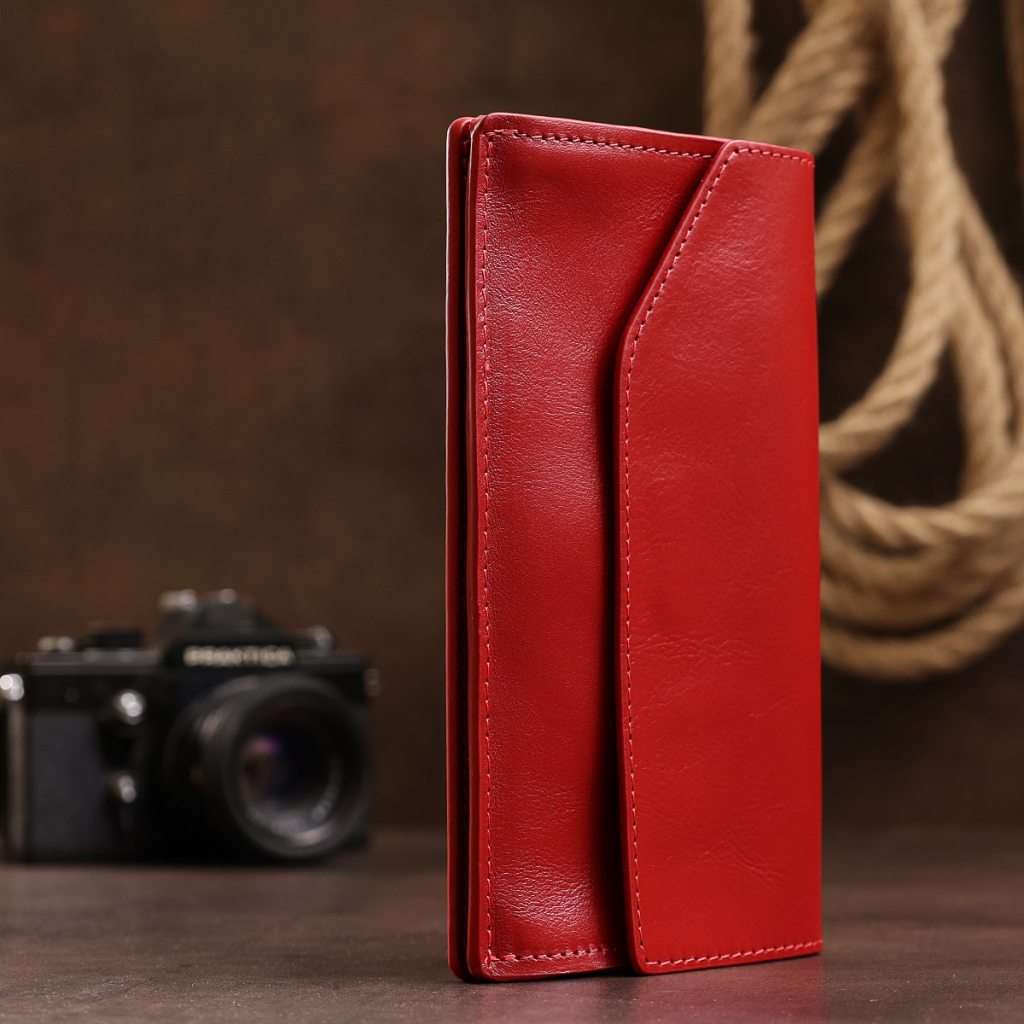 Гаманець Grande Pelle Червоний (11550) - зображення 9