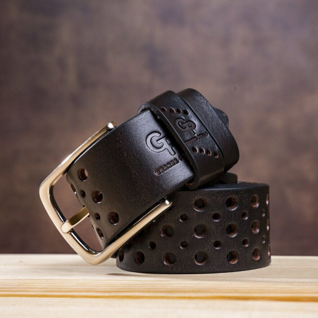 Ремінь Grande Pelle Джинсовий Коричневий (11133) - зображення 3