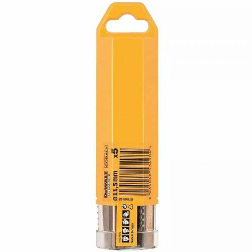 Свердло DeWALT EXTREME INDUSTRIAL COBALT HSS-CO, 11,5 х 142 х 91 мм, 5 шт (DT4946) - зображення 3