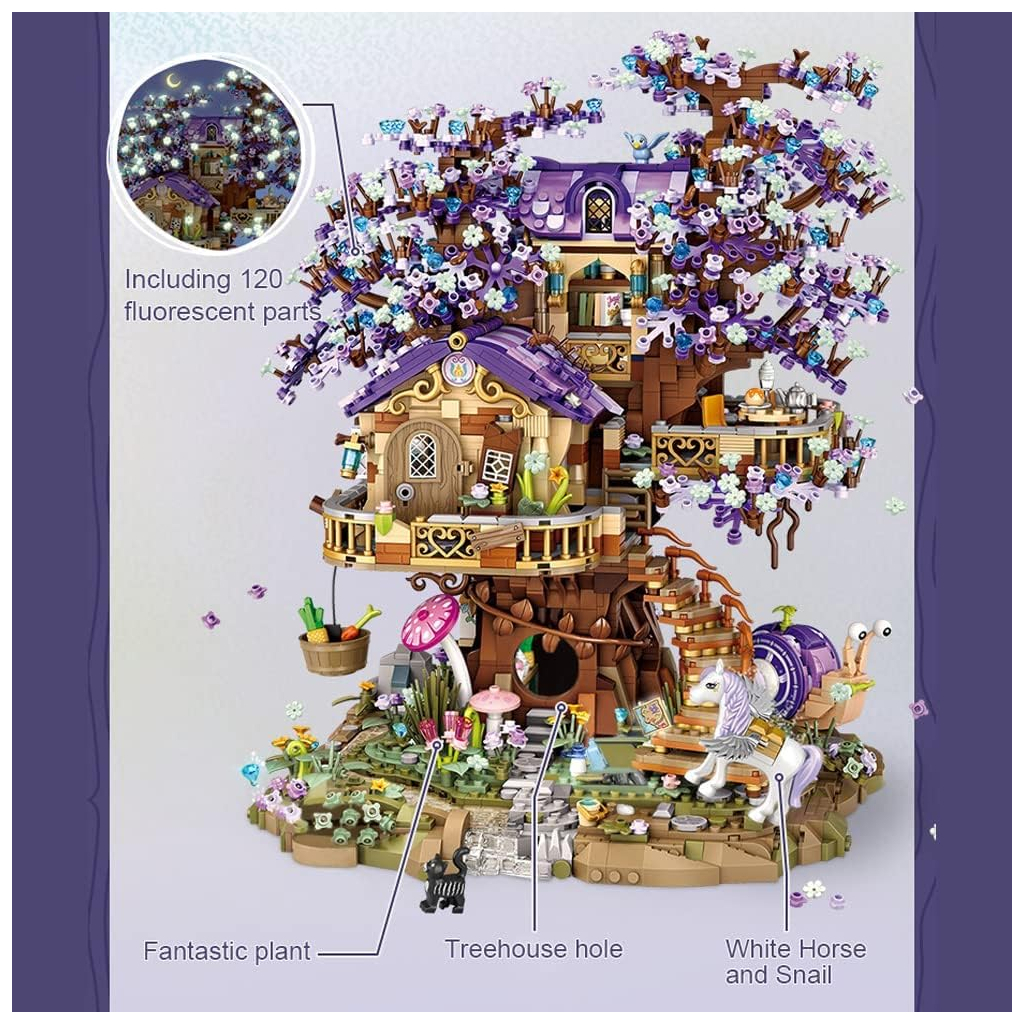 Конструктор LOZ mini Будиночок ельфа на дереві без фігурок (1065) - зображення 2