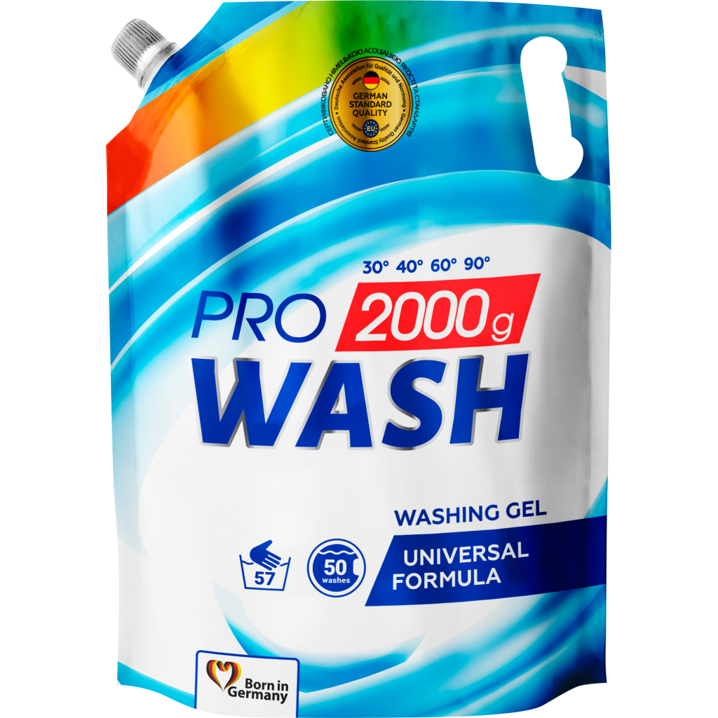 Гель для прання Pro Wash Універсальний 2 кг (4260637722096) - зображення 1