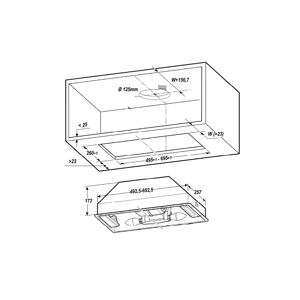Витяжка кухонна Elica CT17 C IX/A/72 - зображення 8