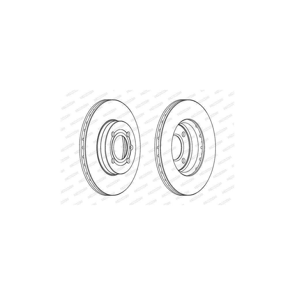 Гальмівний диск FERODO DDF207 - зображення 1