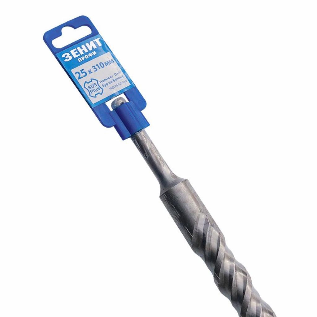 Бур Зеніт "ПРОФІ" SDS-Plus 25x310 мм, спіраль 4S (20025310) - зображення 3