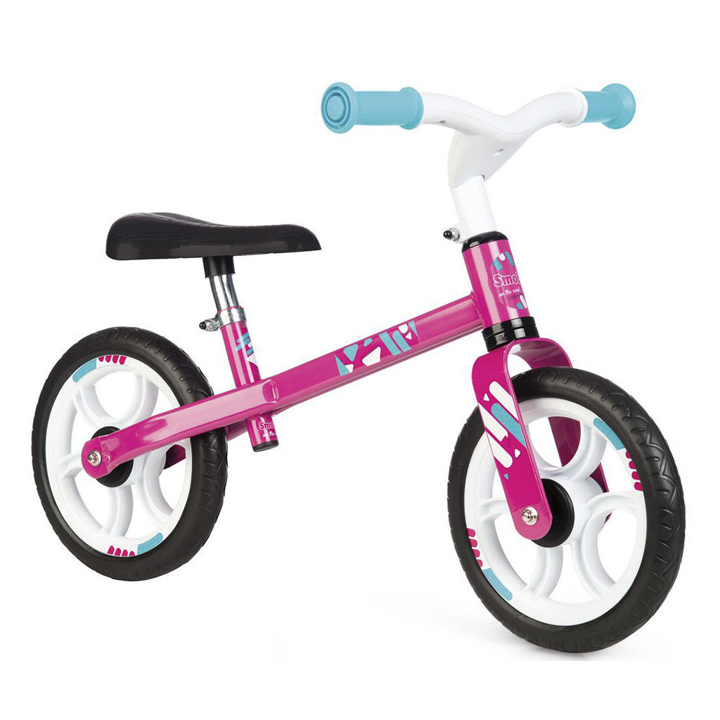 Біговел Smoby Блискавка металевий Рожевий (770205) - зображення 1