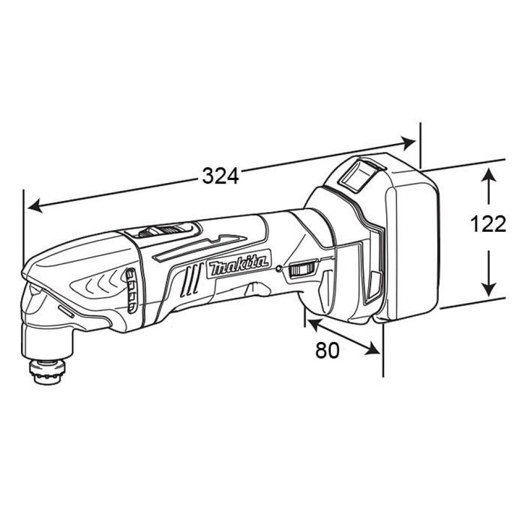 Реноватор Makita LXT, 18В (без АКБ та БЖ) (DTM50Z) - зображення 4
