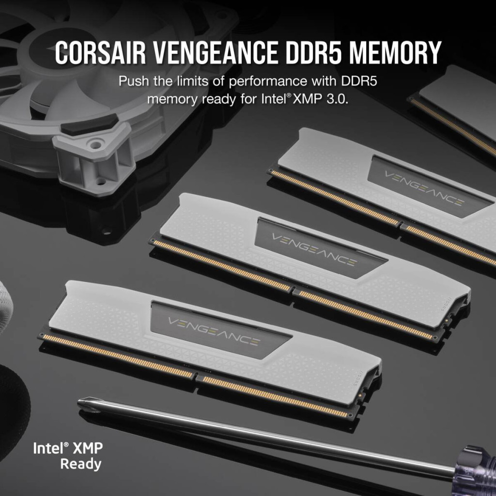 Модуль пам'яті для комп'ютера DDR5 32GB (2x16GB) 5600 MHz Vengeance White Corsair (CMK32GX5M2B5600C36W) - зображення 5