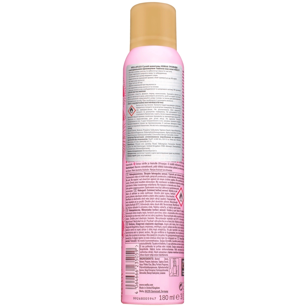 Сухий шампунь WellaFlex Ніжна троянда 180 мл (4064666235059) - изображение 2